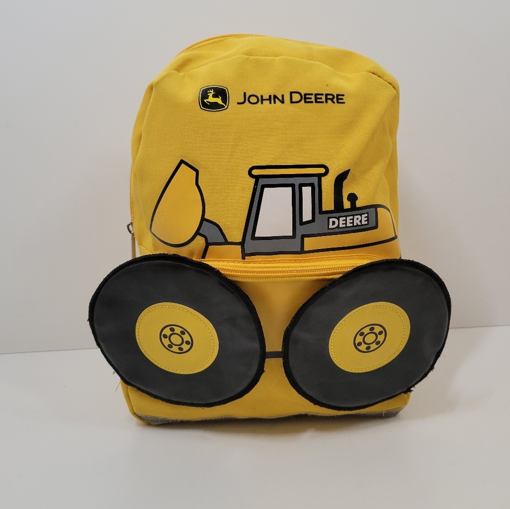 John Deere Front Loader Yellow Small Children's Backpack